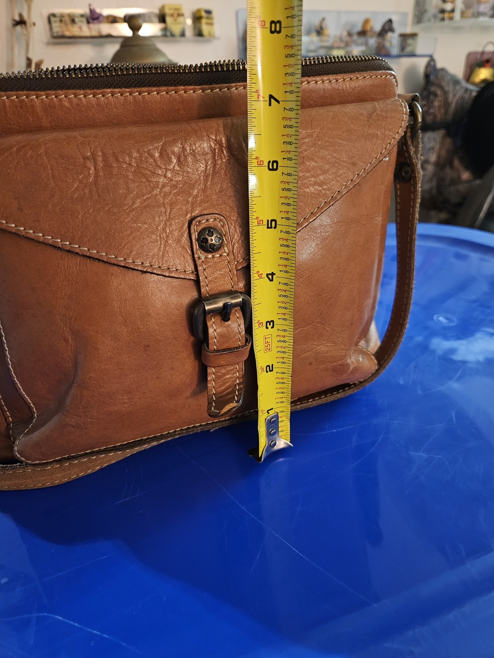 Patricia Nash Leather Crossbody Bag - Tan